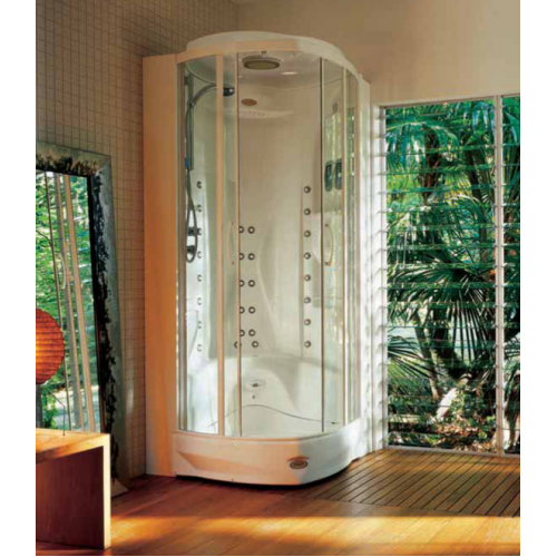 JACUZZI Кабина Flexa Thema Square ELT4 (фурнитура - хром) 97х97х227см