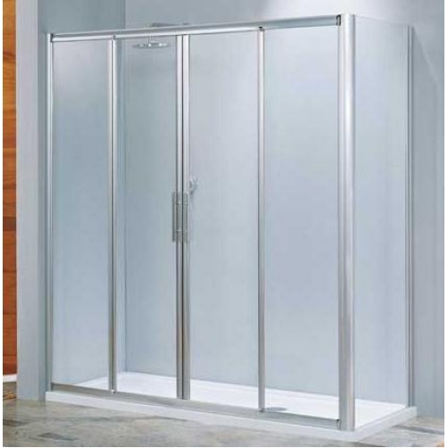 NOVELLINI Душевая дверь LUNES 2A 166-172х190 проф хром. стекло clear