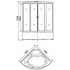 APPOLLO Ванна с кабиной паровой Appollo GUCI-856 148х148х220
