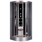 EAGO Кабина паровая DZ965F8 черный 90х90х226