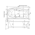 Aquanet Borneo 170х90 R Акриловая ванна
