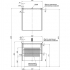 Набор мебели для ванной Aquanet Латина 70 белый (2 ящика)