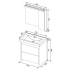 Набор мебели для ванной Aquanet Тиана 70 венге