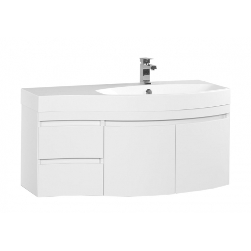 Тумба с раковиной Aquanet Опера 115 R белый (2 дверцы 2 ящика)