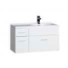 Тумба с раковиной Aquanet Данте 85 R белый