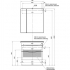 Зеркальный шкаф Aquanet Эвора 80 крем