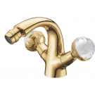 Смеситель для биде Imperiale Presente (Золото и Swarovski) двуручковый Boheme 336