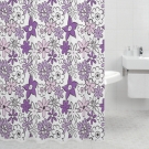 Штора для ванной комнаты Milardo Magic Flowers (violet) 600P180M11