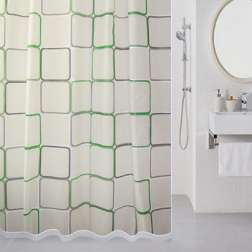 Штора для ванной комнаты Milardo Free Design (green) 522V180M11