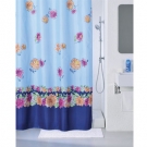 Штора для ванной комнаты Milardo Bohemia Flowers (blue) SCMI052P