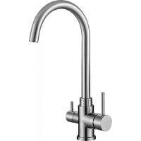 BelBagno BB-LAM15A-IN Смеситель для кухни с краном для питьевой воды нержавеющая сталь сатин